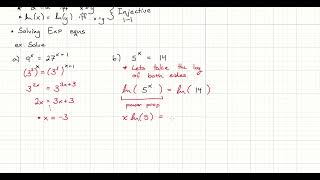 Precalc Lesson 341  Solving Exponential Equations with Logs 111524 [upl. by Neeneg]