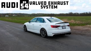 Audi B9 S4 Valved Exhaust System  ECS Tuning [upl. by Nawat]