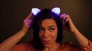 RedBlue Blinking LED Cat Ears Headband [upl. by Uba192]