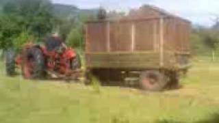 nuffield bray 4 1060 cutting silage [upl. by Alliuqat]