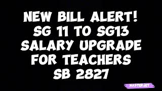 DAGDAG SAHOD SA CAREER PROGRESSION BILL FOR TEACHERS [upl. by Nimzaj]