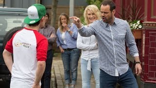 EastEnders  Mick Carter Vs Marky The Pizza Boy 3rd August 2018 [upl. by Delsman]