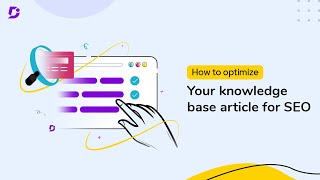 How to optimize your knowledge base article for SEO [upl. by Geddes]