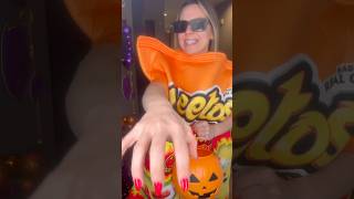 HALLOWEEN CANDY you CANT eat with BRACES ON Cheetos Costume Kid goes Trick or Treating shorts [upl. by Schellens]