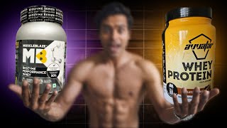 MuscleBlaze Biozyme vs Avvatar Whey Protein complete review [upl. by Gunner]