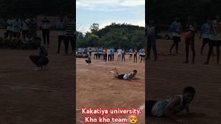 Kakatiya university team khokho kakatiyauniversity state gameplay shorts viralvideo trending [upl. by Bakeman]