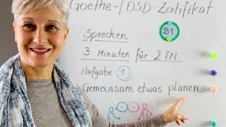 B1 Goethe  Sprechen 1 Gemeinsam etwas planen  einen Bekannten besuchen  Deutsch lernen [upl. by Tocs239]