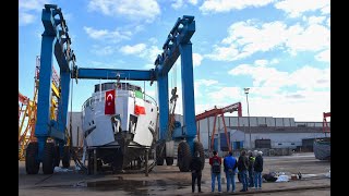 NEW MODERN TRAWLER YACHT from SES SHIPYARD Launching and Interior Walkthrough [upl. by Anitsyrc]