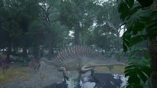 The Isle In Unreal Engine 5  Spino Test 3 Better Quality [upl. by Eened]