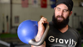 Kettlebell Clean from floor  GRIP and how to hold in RACK POSITION [upl. by Jadd]