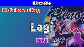 Lagi by BINI Karaoke  Male Lower Key [upl. by Christina]