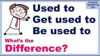 Difference between I USED TO  GET USED TO  BE USED TO Super Useful English Grammar [upl. by Rinee]