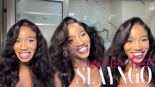 The best 136 HD Lace Wig  Side Part ft SlaynGo Wigs [upl. by Anelrahs]