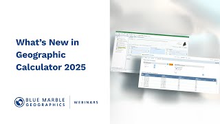 Whats New in Geographic Calculator 2025 [upl. by Yrdnal]