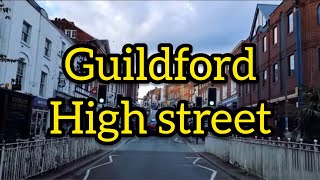 Guildford High Street  Dashcam City tour [upl. by Melissa]