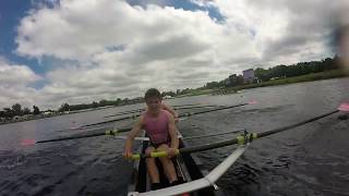 National School Regatta 2017 J15 Eights SemiFinal GoPro View [upl. by Trixie]