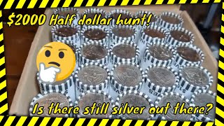 2000 Half Dollar Hunt Coin roll hunting halves apmex bullion silver gold [upl. by Luar]