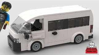 LEGO MOC 24 Toyota HiAce Van Stop Motion Speed Build by Minifigures トヨタハイエースバン [upl. by Gunzburg]