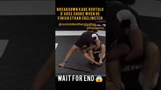 Breakdown Kade Ruotolo Darce Choke Finish Ethan Crelinsten shorts trending shortvideo mma bjj [upl. by Thirzia]