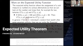 Expected Utility Theorem and Certainty Equivalent [upl. by Leor]