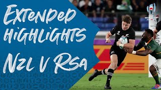 Extended Highlights New Zealand 2313 South Africa  Rugby World Cup 2019 [upl. by Gitlow337]