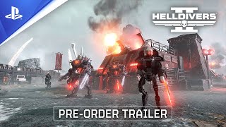 Helldivers 2  Trailer des précommandes  VF  4K  PS5 PC [upl. by Ayatnohs982]