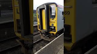 class 153 departure from Ebbw Vale Town Station to Newport Station [upl. by Marven]