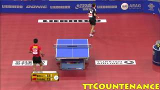 World Cup Zhang JikeTimo Boll [upl. by Eugnimod]