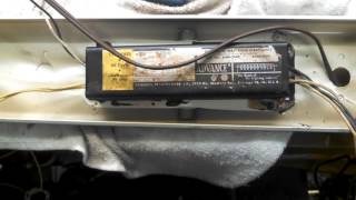 Testing and ballast replacement in an antique fluorescent light Part 2 [upl. by Anitan272]