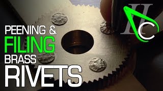 Peening amp Filing Brass Rivets [upl. by Ploss]