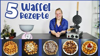 5 leckere WAFFEL REZEPTE 🧇 Bubble Waffle  Süß amp Herzhaft  PrimaDina [upl. by Carrillo]