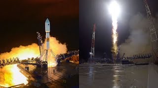 Soyuz21b launches GLONASSM satellite [upl. by Lednek644]