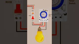 light timer connection  wiring electrictrick shorts 🔥 [upl. by Kinsley870]