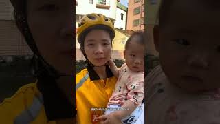 single mother working as a shipper with a few month old baby [upl. by Akehsar]