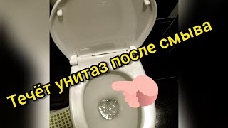 Если течёт унитаз после смыва Как починить [upl. by Aicnelav]