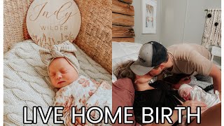 LIVE HOME BIRTH LABOR AND DELIVERY VLOG [upl. by Cos]