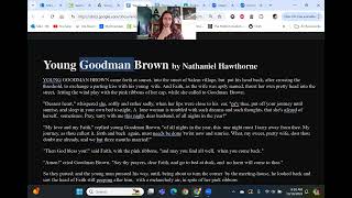 ENG 10 14  Young Goodman Brown [upl. by Menzies]