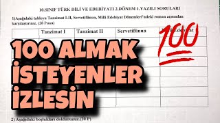 10Sınıf Edebiyat 2Dönem 1Yazılı [upl. by Kulda266]