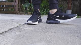 Nike Air Max 270  Black White  on feet [upl. by Kcirdled]