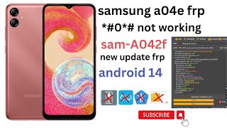 samsung A04e frp google bypass 2024 update  android 14 frp bypass  samsung phone frp sam a042f [upl. by Ernaldus]