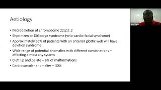 Congenital midline laryngeal lesions  Webs amp Clefts  Dr Isaac Barnor [upl. by Tod100]