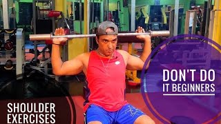 Dont do it beginners  Beginners shoulder workout  Avoid this for safety  fazle khoda Biddutt [upl. by Marilin343]