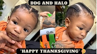 DDG Wish Halo quotHappy Thanksgivingquot 😊 Hes More Interested in His Toy 😂❤️ [upl. by Tehcac]