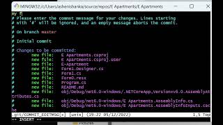 How to exit Git Bash commit message window in Windows [upl. by Ainahtan694]