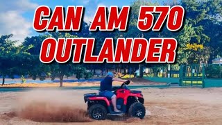 QUADRICICLO CAN AM 570 OUTLANDER NA REPRESA JURUMIRIM [upl. by Nomyt431]