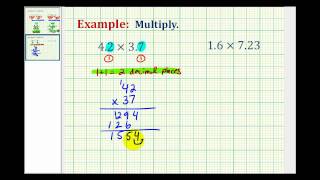 Examples 2 Multiplication of Decimals [upl. by Tasha16]