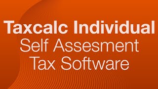 TaxCalc Individual  Self Assessment Tax Software [upl. by Maisie]