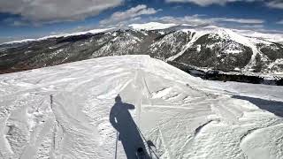 Skiing quotThe Spinequot Arapahoe Basin Ski Area Colorado [upl. by Heinrick600]