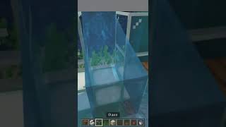 Minecraft Aquarium Tutorial minecraft minecraftshorts youtubeshorts [upl. by Nomde]