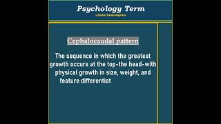 what is Cephalocaudal pattern  pattern education psychology psychologyfacts school [upl. by Ellissa92]